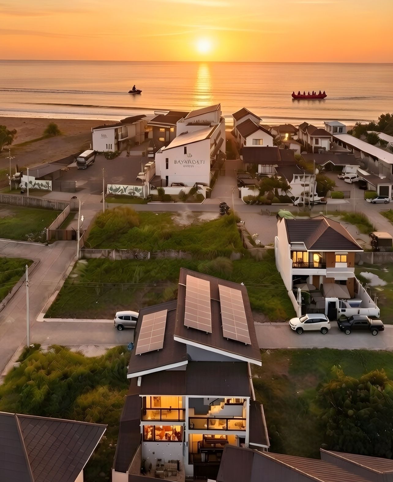 Beachfront Setting